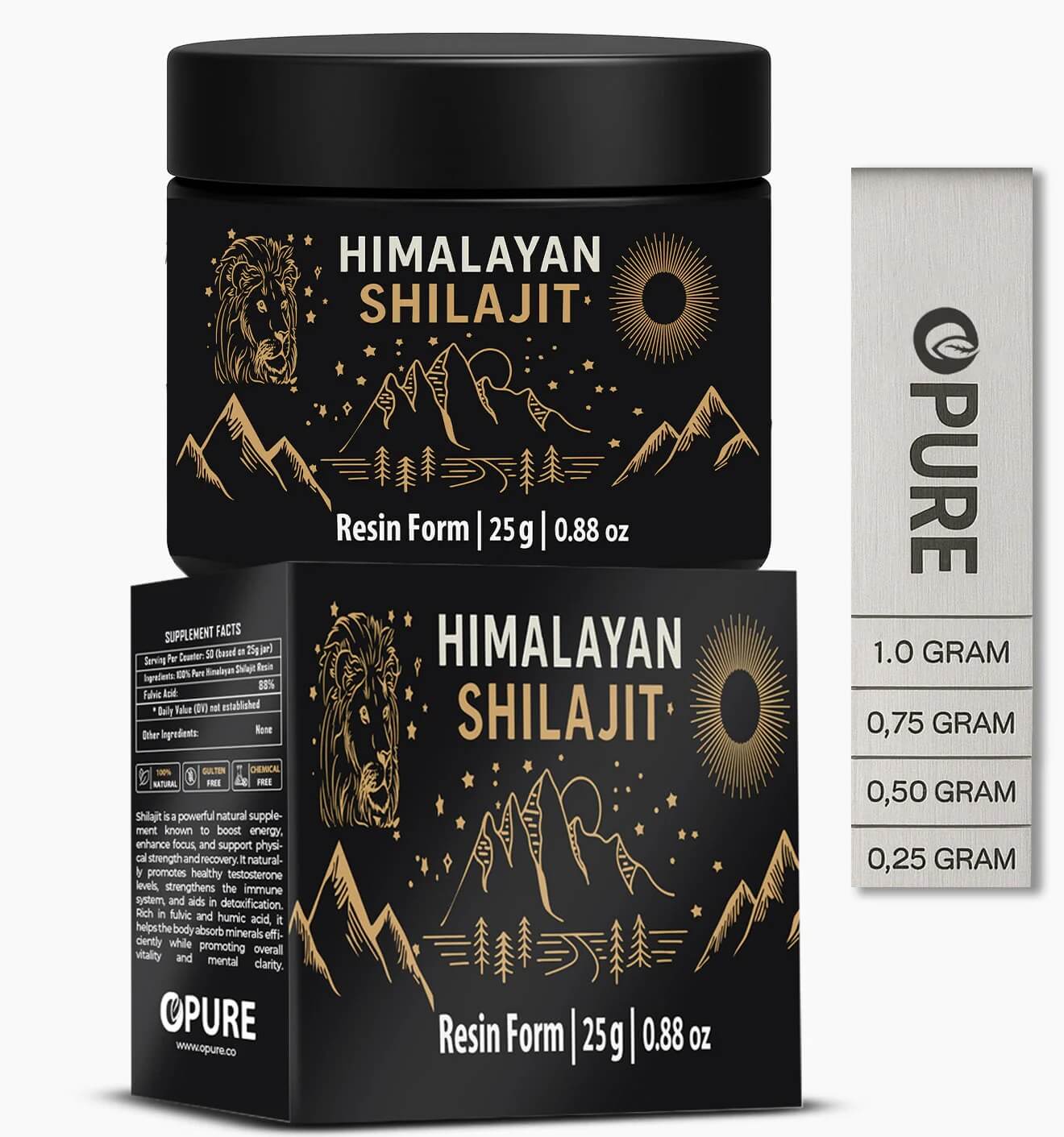 Pure Himalayan Shilajit Resin - Free Shilajit Spoon!